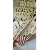 Resim Karne Hediyesi Olarak Tohumlu Kurşun Kalem (5 adet) Yeni Başlangıçlara Doğal Bir Adım! 