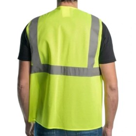 Resim Motobir Reflektörlü Ikaz Yeleği Cepli Large 