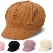 Resim 1 adet Beret Şapka, Sekizgen Sanatçı Kepi, Bahar Sonbahar için Peaked Cap 