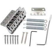 Resim Elektro Gitar Tek Salıncak Köprü St Flat Yard Tremolo Gümüş 