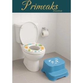 Resim Primeaks Çocuk Klozet Adaptörü + Basamak Seti - Güvenli ve Dayanıklı 