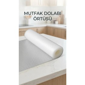 Resim Moresun Buğz Şeffaf Kaydırmaz Dolap Içi Raf Örtüsü 45X300 cm Pvc Malzeme 
