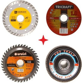 Resim 115 Lik Mermer Ahşap Granit Demir Fayans Kesme Disk Seti N11.88 
