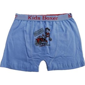 Resim Sedef Yıldızı 12 Li Paket Sedef Yıldız Erkek Çocuk Likralı Boxer 1089 Mavi 