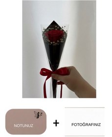 Resim Solmayan Kırmızı Tek Gül Gül Kırmızı 