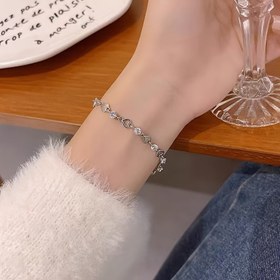 Resim 1 Tatlı Serin Kalp Taşlı Bilezik, Kadınların Günlük Kullanımı İçin Minimalist Şık Kişilik Tasarımı 