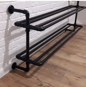 Resim Blbndesign Dekoratif Duvara Borudan Ayakkabılık 150 Cm 
