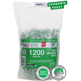 Resim Süzen92 Sigara Ağızlığı Filtresi Klasik 1200 Adet 8 Delikli Filtre Özel Seri 
