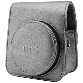 Resim Fujifilm Instax SQ 6 Uyumlu Graphite Gri Deri Çanta FOTSIBP033 