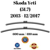 Resim Skoda Yeti 5l7 2009 2010 2011 2012 2013 Uyumlu Ön Cam Silecek Süpürgesi Takımı 600/480mm Silbak 