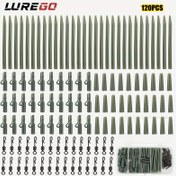 Resim 120 Parça Avrupa Sazan Balıkçılık Takımı - Büyük Oyun Deniz Çubuğu için Anti-Dibe Şamandıra Boncuklu, Vahşi ve Açık Deniz Aksesuar Kombosu 