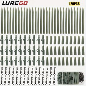 Resim 120 Parça Avrupa Sazan Balıkçılık Takımı - Büyük Oyun Deniz Çubuğu için Anti-Dibe Şamandıra Boncuklu, Vahşi ve Açık Deniz Aksesuar Kombosu 