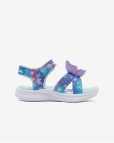 Resim Skechers Jumpsters Sandal Büyük Kız Çocuk Mavi Işıklı Sandalet 303109l Blmt Mavi 