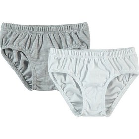 Resim Civil Boys Erkek Çocuk 2'li Külot Set 2-10 Yaş Gri-beyaz 82334662323w1 Beyaz - Gri 