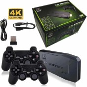 Resim Game Stick 20000 Oyun Kablosuz Çift Kol Retro Oyunlar Game Stick Atari 2.4g 4K 
