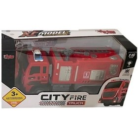 Resim 22 Cm Uzaktan Kumandalı İtfaiye Kamyonu 1437 Kırmızı 