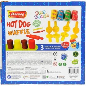 Resim MCM Group ERN-584 Heroes Orta Kutulu Burger Oyun Hamuru Seti 