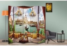 Resim Manzara Temalı Özel Tasarım Paravan Room Divider PRV1171, 180 x 180 