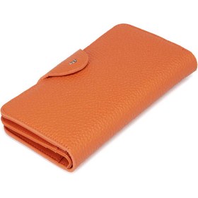 Resim Turuncu Deri Kadın Cüzdan - S1CB00005767-L7I 