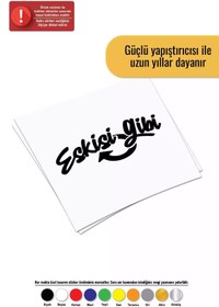 Resim Kıvırcıkyoga Eskisi Gibi Sticker Oto Motor Laptop Duvar Folyo Sticker 60 X 30 Cm 