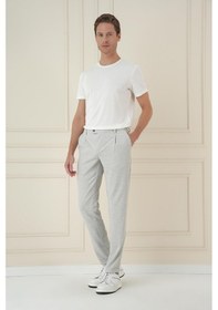 Resim Efor Comfort Fit Gofre Dokulu Beli Lastikli Pileli Taş Jogger Pantolon P 1174 Taş 