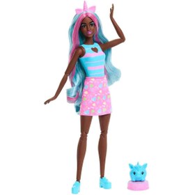Resim Barbie Pop Reveal™ Bebek ve aksesuar seti, kokulu ve şirin tek boynuzlu at temalı bebek JCN86 