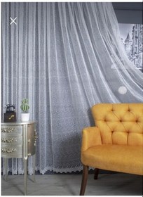 Resim Üst Kalite 1e3 Kat Sık Pile Kırık Beyaz Tül Perde 