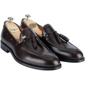 Resim İsme Özel Oxford Erkek Ayakkabı - %100 Hakiki Açma Deri - Altın Harf - Aa01004 - Kahverengi Kahverengi 