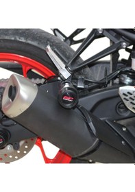 Resim GP Kompozit Yamaha MT-25 2015-2023 Uyumlu Egzoz Koruma Takozu Siyah 
