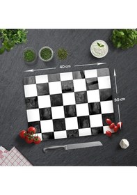 Resim Damalı Desen | Cam Kesme Tahtası - Cam Kesme Tablası | 30cm x 40 