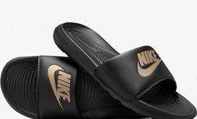 Resim Nike Victori One Slide Erkek Terlik CN9675-006 Siyah Erkek Terlik 