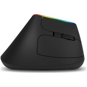Resim Rogfer Delux M618c 6 Tuş 1600 Dpı Rgb Dikey Kablosuz Bluetooth Çift Modlu Fare Siyah Diğer Diğer 