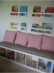 Resim EMTA 60 Cm 4 Adet Beyaz Raf Montessori 