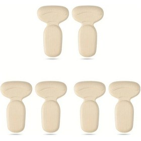 Resim Fochsia 3 Çift Ayarlanabilir Topuklu Ve Günlük Ayakkabı İçin Nasır Önleyici Tabanlık Bej 