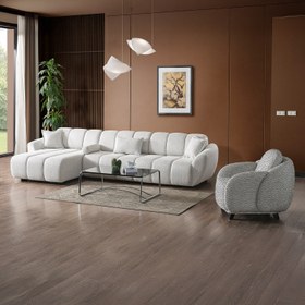 Resim Orlando Mini Köşe Takımı - FER 212 AÇIK GRİ / Mini Köşe Üçlü 