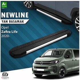 Resim S-dizayn Opel Zafira Life Uzun Şase Newline Krom Yan Basamak 243 Cm 2020 Üzeri A+ Kalite 