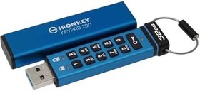 Resim Kingston IronKey Keypad 200 Tip A donanım şifreli USB bellek FIPS 140-3 Level 3 (beklemede) XTS-AES 256 bit donanım şifrelemeli - IKKP200/32GB 