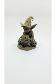 Resim shop Kabak Kafalı Korkuluk Figürü ve Bal Kabakları (3D Baskı Dekor) 