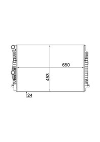 Resim Skoda Superb 3 Motor Radyatoru 1.4 2015-2018 Czda Czea Mahle Cr2055001s 