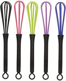 Resim 5 adet Plastik Saç Rengi Çır Seti Krem Mikser S n Aletleri 