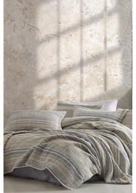 Resim Naturalist Tek Kişilik Yatak Örtüsü Seti-Gri 