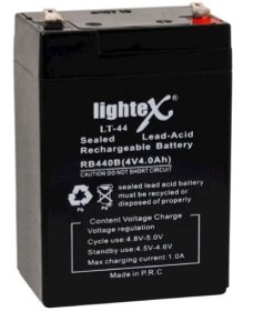 Resim LIGHTEX LT-44 4V 4.0AH KURU AKÜ (IŞILDAK AKÜSÜ) 