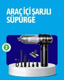 Resim Hepa Filtreli Sessiz Çalışan Kablosuz Şarjlı Mini Süpürge 1 Adet 