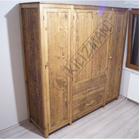 Resim KilizmanMasif Masif Ahşap Gardırop 