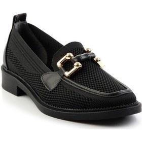 Resim Bambi Siyah Kadın Loafer Ayakkabı K01474222282 Siyah 