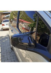 Resim Sts Oto Aksesuar Ford Courier 2018-2021 Uyumlu Batman Yarasa Ayna Kapağı Piano Black Abs Plastik (01) 