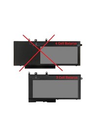 Resim Fitcell Dell Latitude E5480, 14 E5480, 14-e5480 Uyumlu Batarya Pil - 3cell 