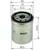 Resim BOSCH 1457434154 YAKIT FİLTRESİ F 90 2 -3 SERISI F10F F12F 89- 