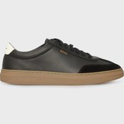 Resim BOSS Logolu Deri Süet Detaylı Sneaker Ayakkabı Erkek AYAKKABI 50552852 012 