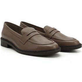 Resim Gönderi R Vizon Antik Hakiki Deri Loafer Ayakkabı Vizon 